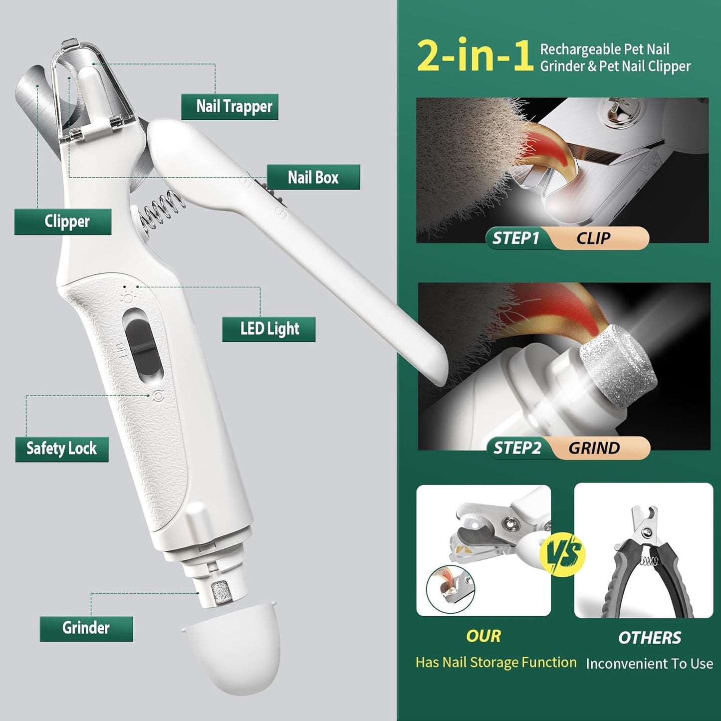 PawTrim™ - The 2-in-1 Tool for Smooth, Snag-Free Nails