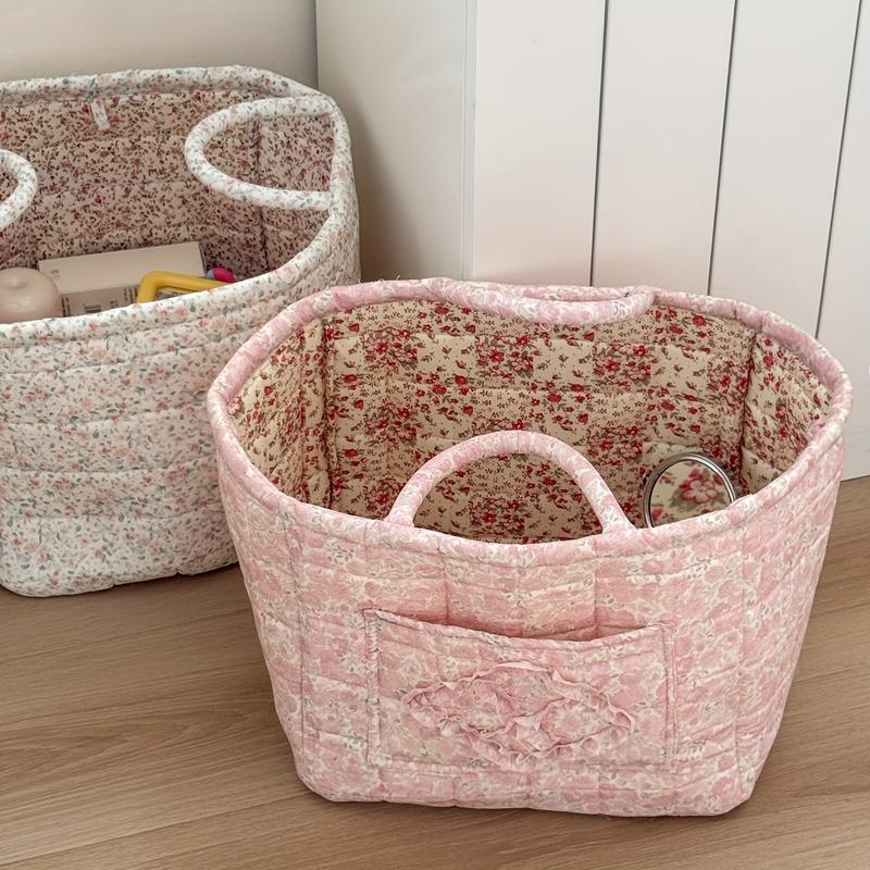 Floral Pattern Foldable Storage Organizer