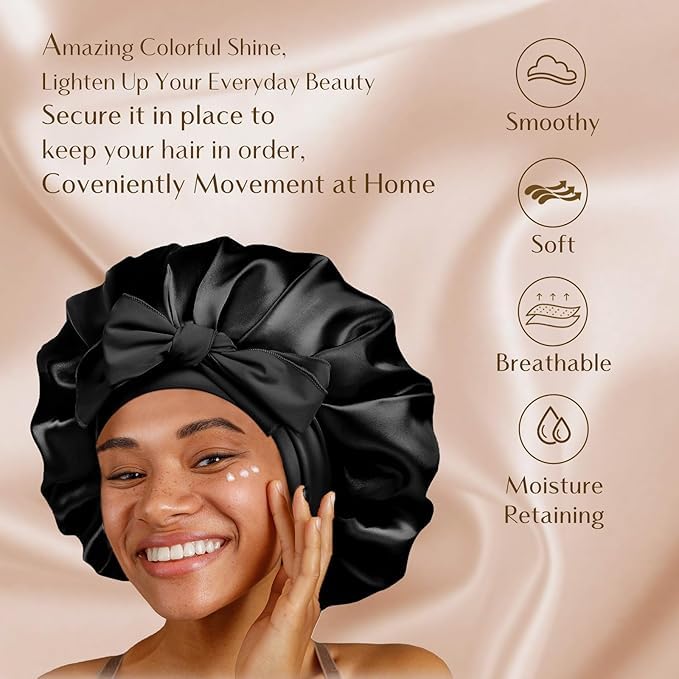 Double Layered Silk Satin Bonnet