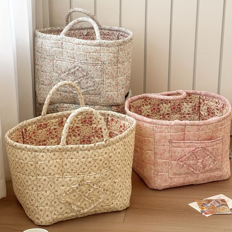 Floral Pattern Foldable Storage Organizer