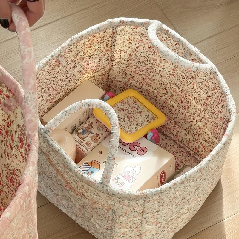 Floral Pattern Foldable Storage Organizer