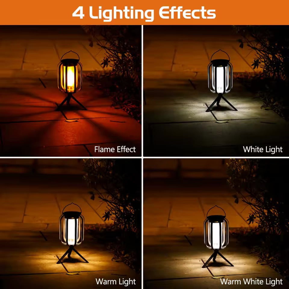 Solar Powered Ambient Flame Lantern