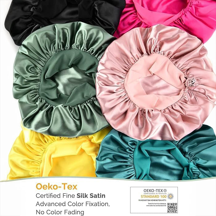 Double Layered Silk Satin Bonnet