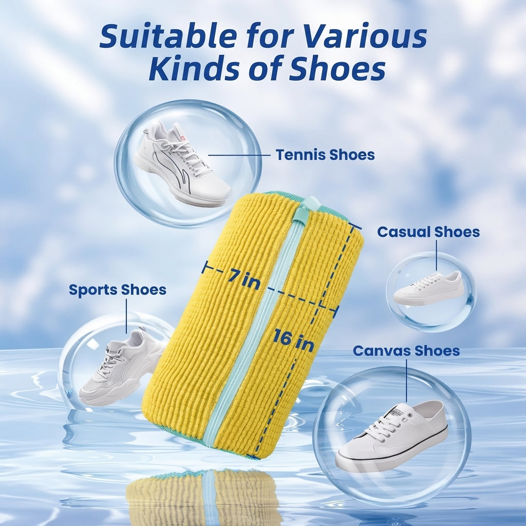 TumbleFresh™: No More Scrubbing Shoes Over the Sink