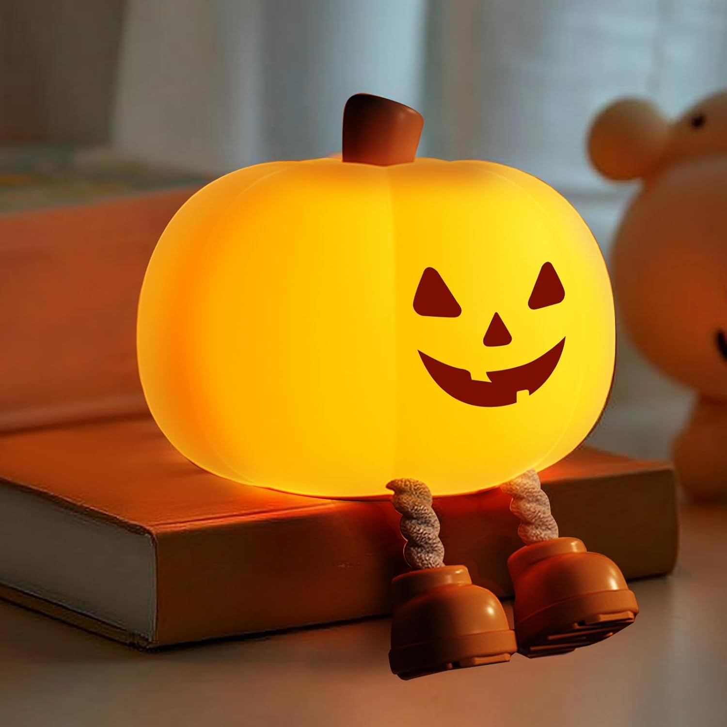 Cute Halloween Pumpkin Night Light