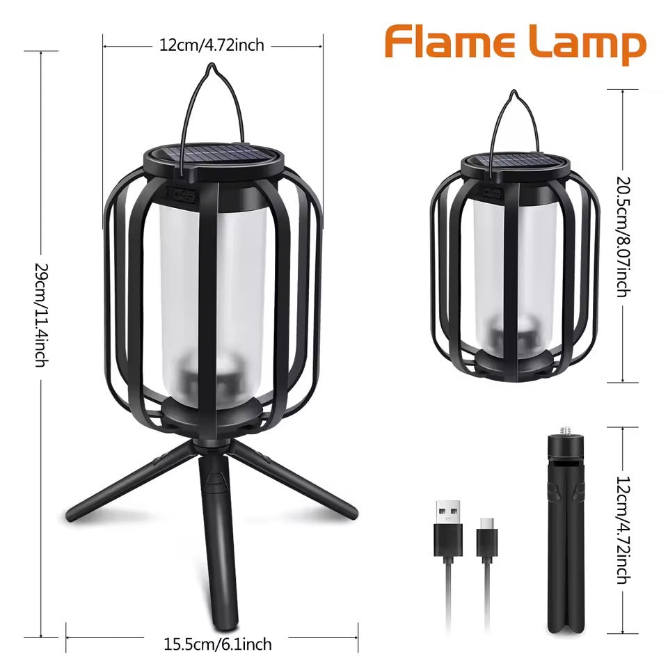 Solar Powered Ambient Flame Lantern