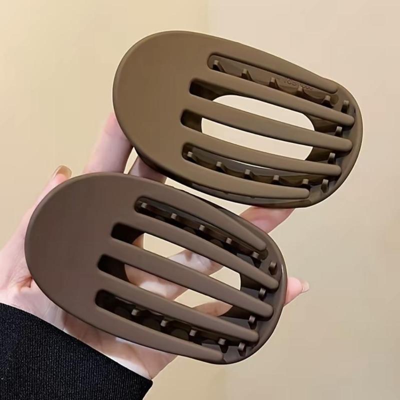 4pcs Flat Oval Hair Clips