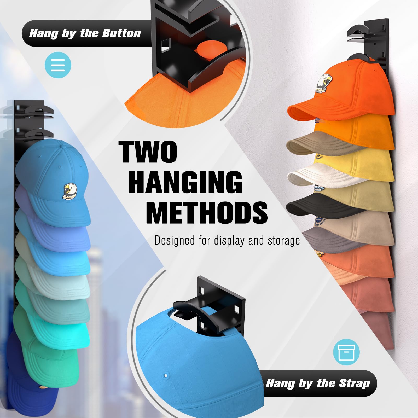 HatHanger™ - Organize and Display Your Hats with Ease