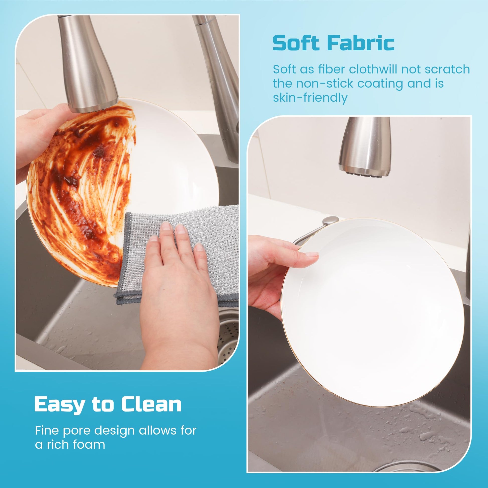 3-Layer Metal Dish Scrubber