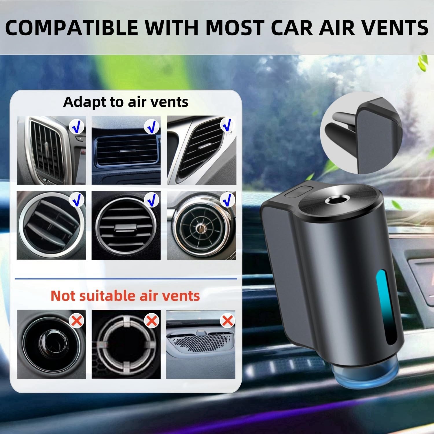 Aeriscent™ - The Refillable Car Air Freshener