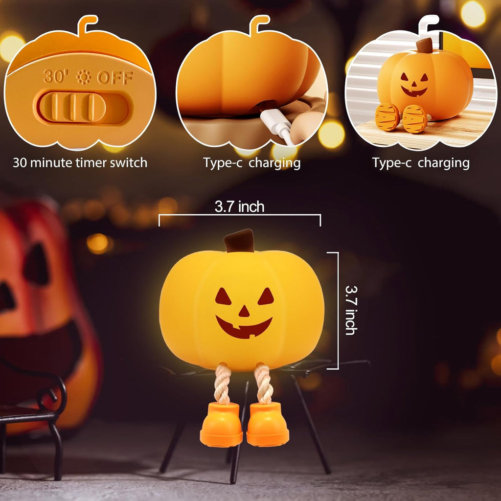 Cute Halloween Pumpkin Night Light