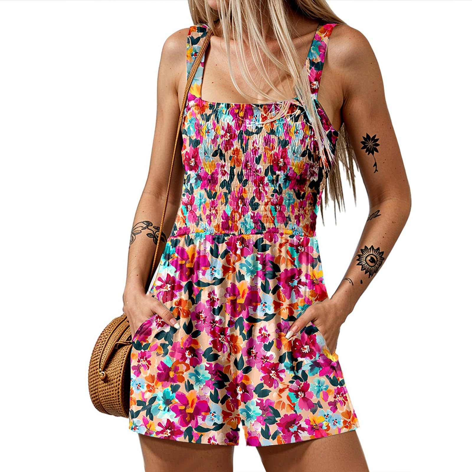 The Serena™ Floral Romper Dress