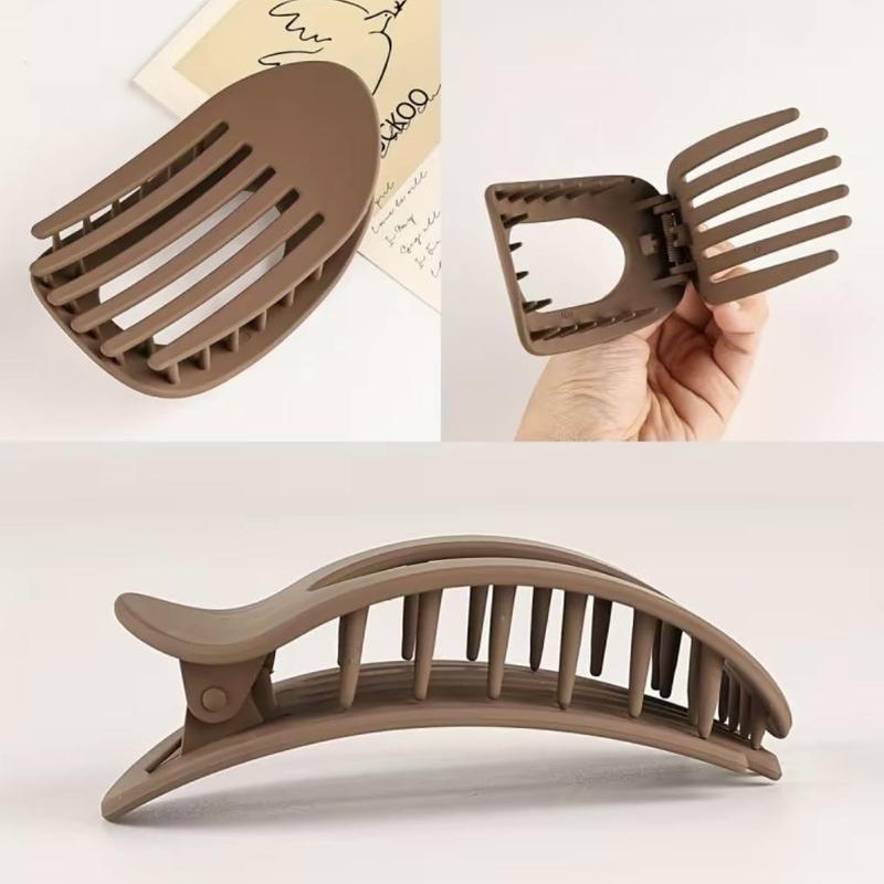 4pcs Flat Oval Hair Clips