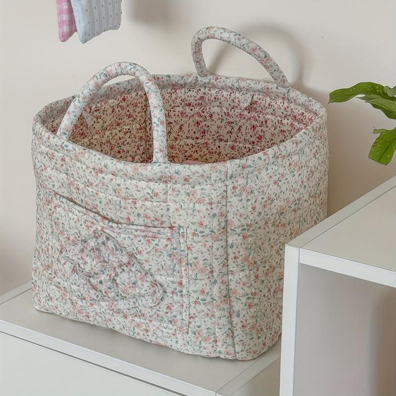 Floral Pattern Foldable Storage Organizer