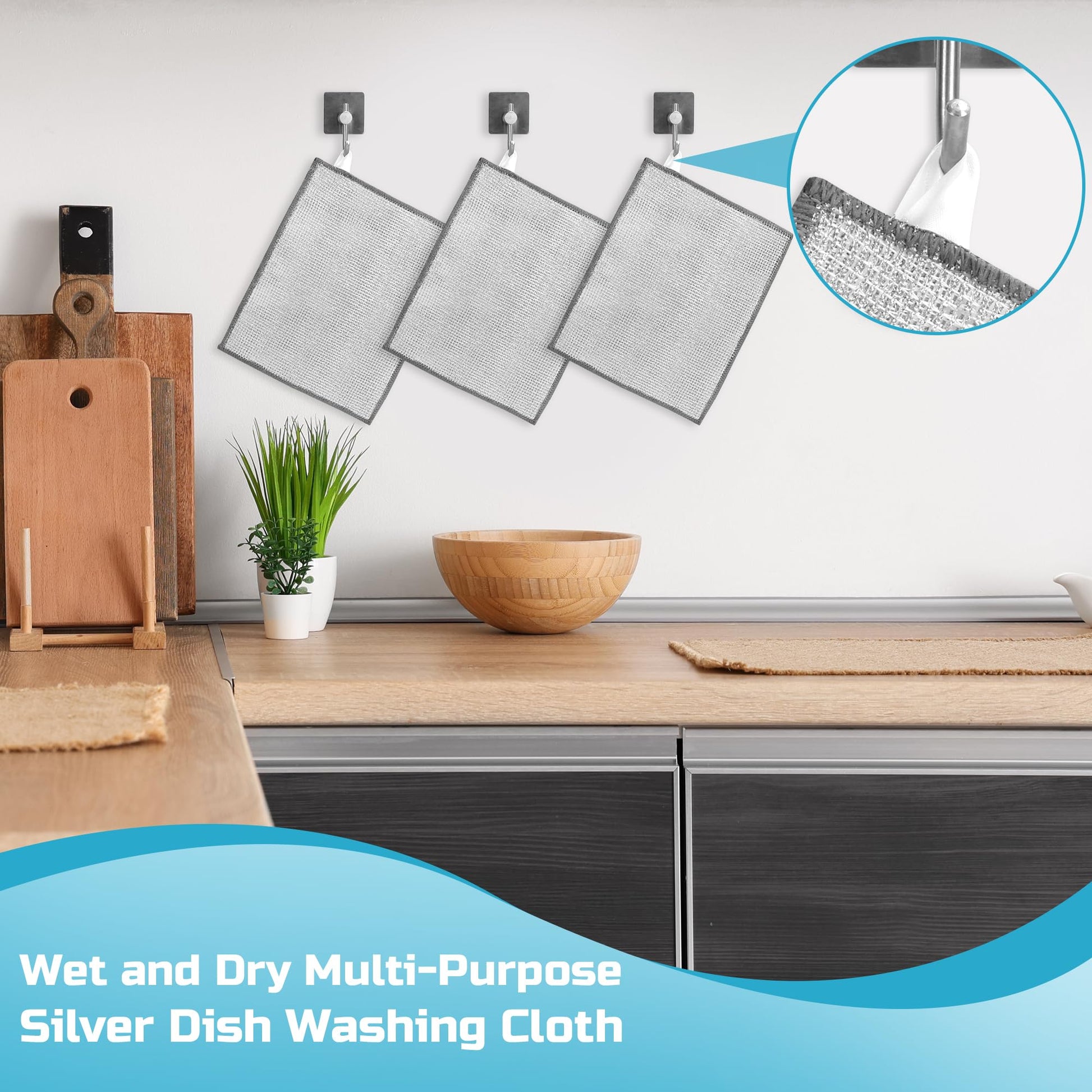 3-Layer Metal Dish Scrubber