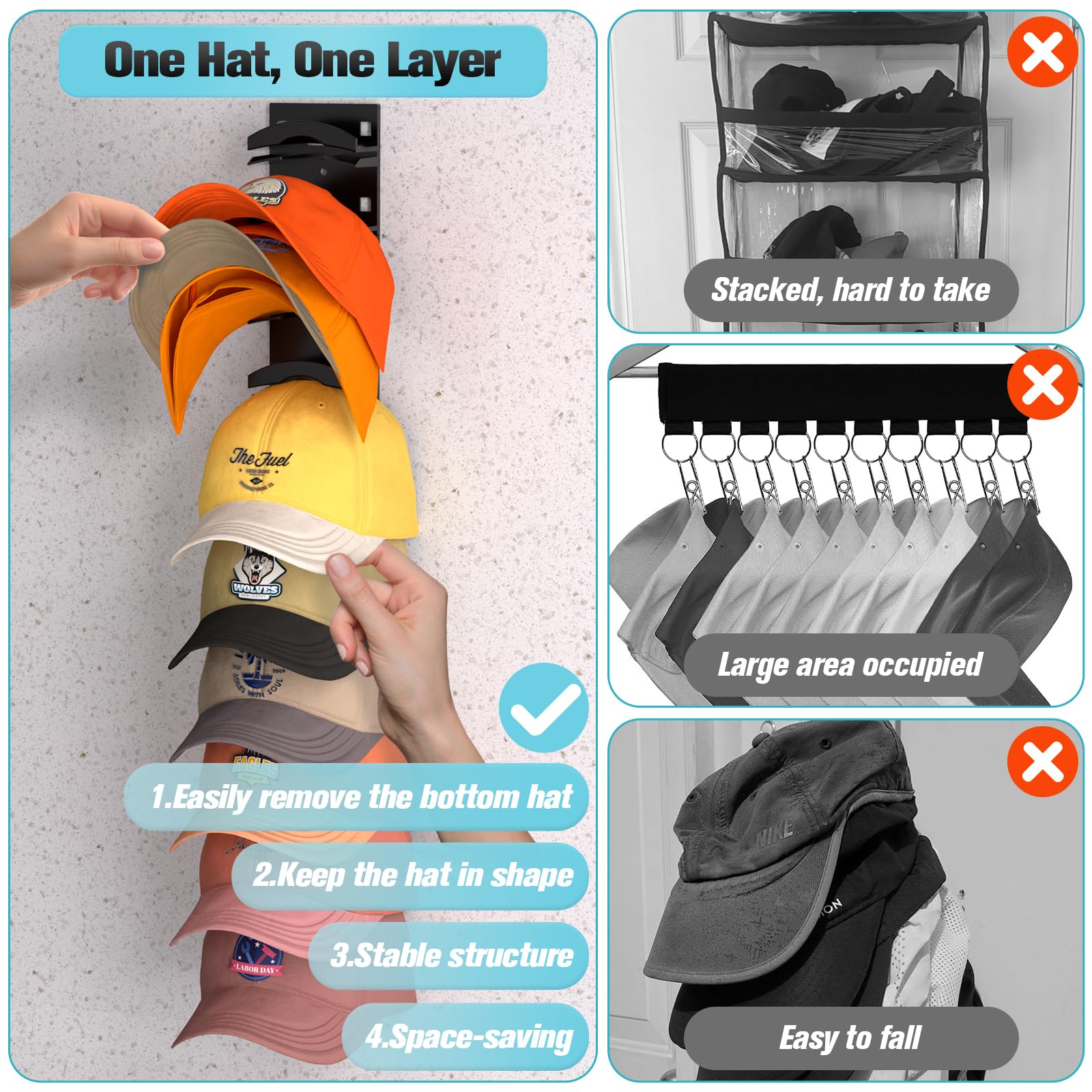 HatHanger™ - Organize and Display Your Hats with Ease