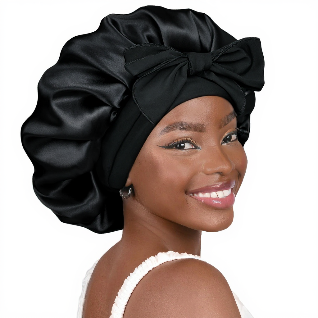 Double Layered Silk Satin Bonnet