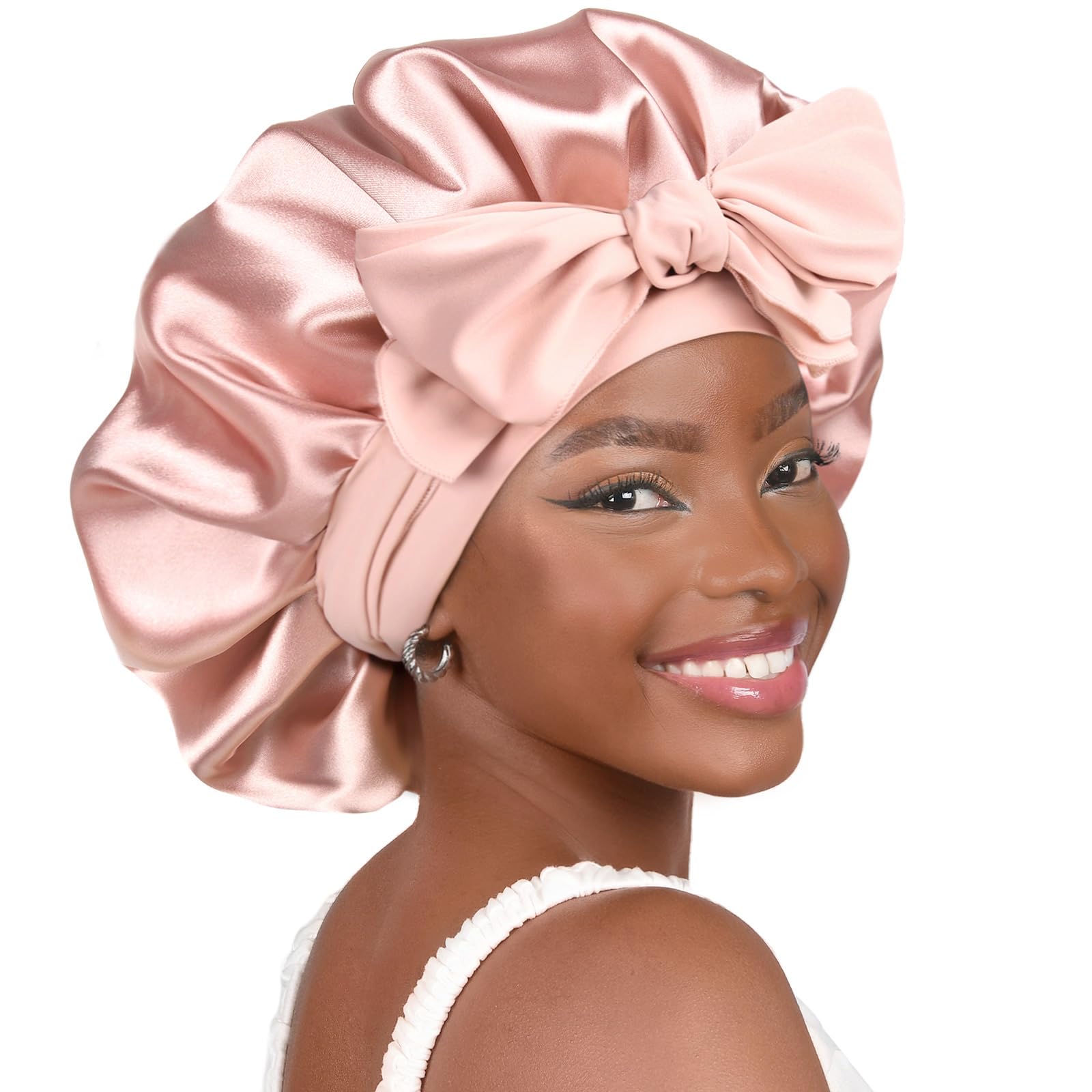 Double Layered Silk Satin Bonnet