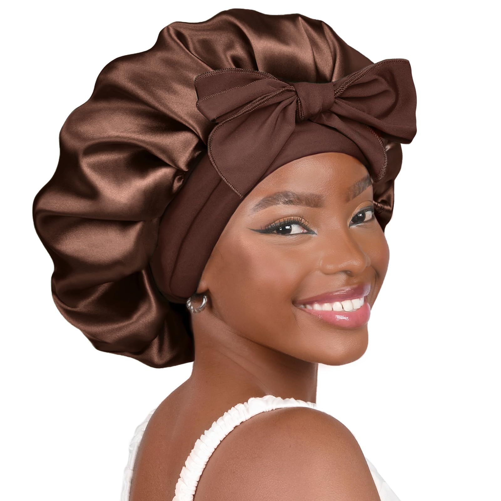 Double Layered Silk Satin Bonnet