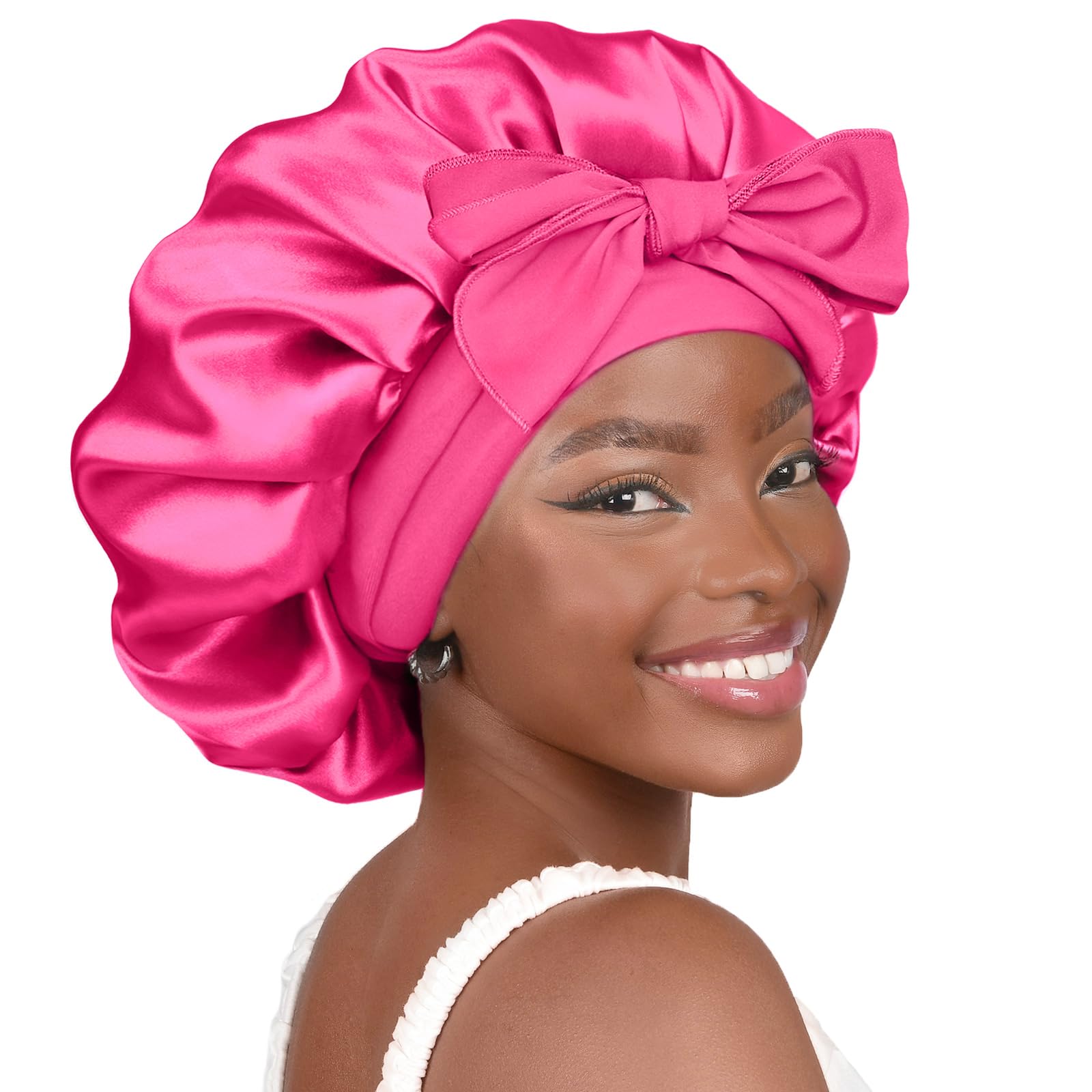 Double Layered Silk Satin Bonnet