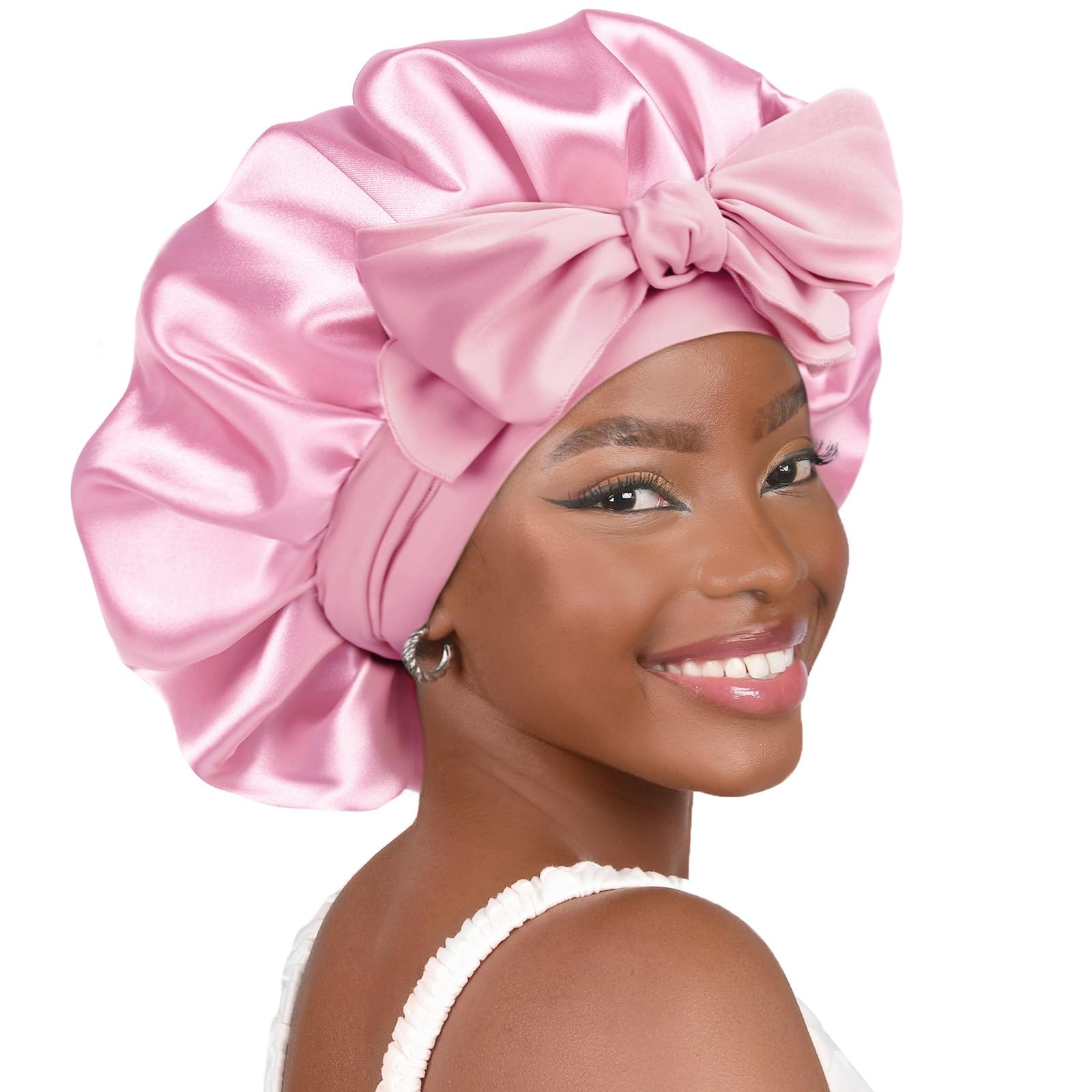 Double Layered Silk Satin Bonnet