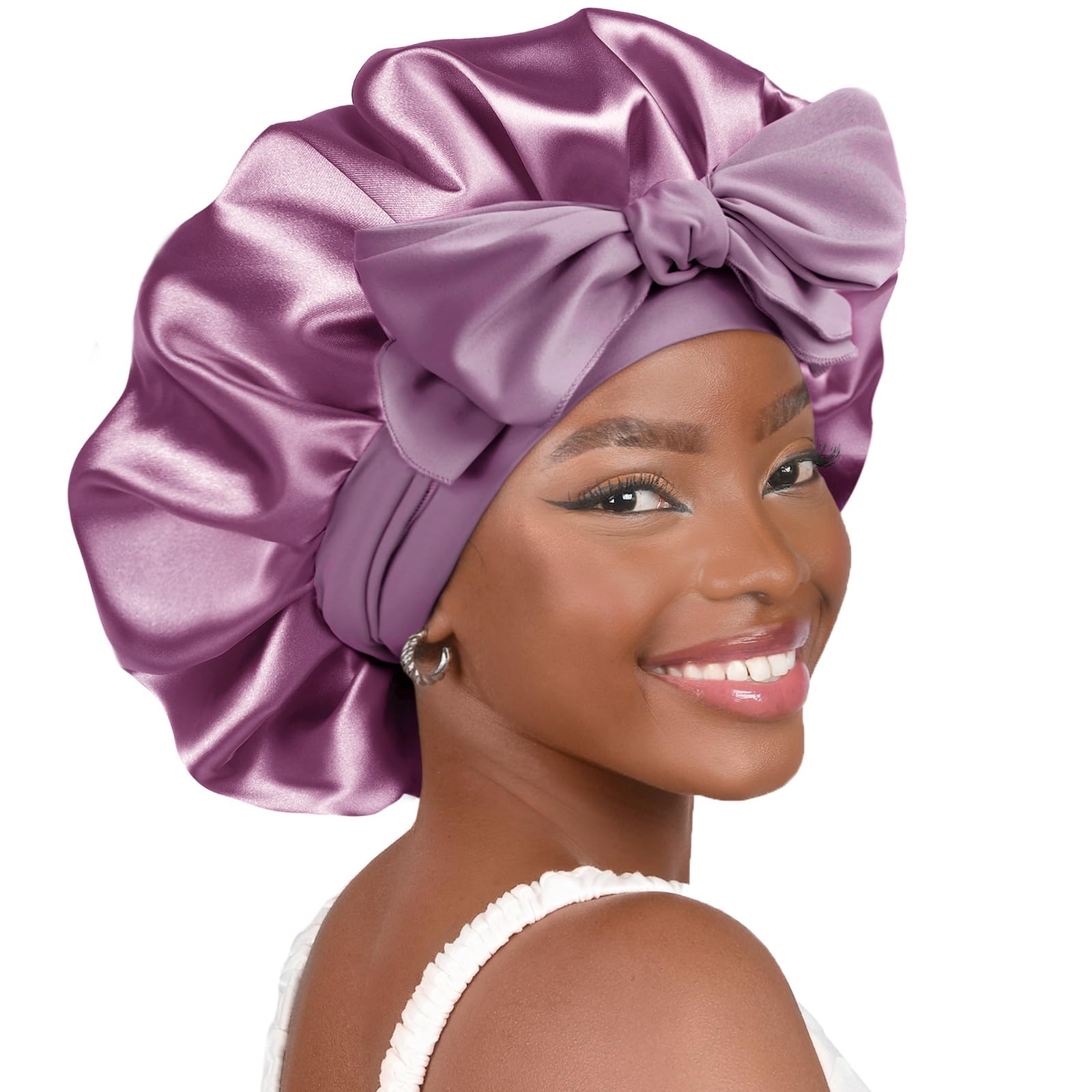 Double Layered Silk Satin Bonnet