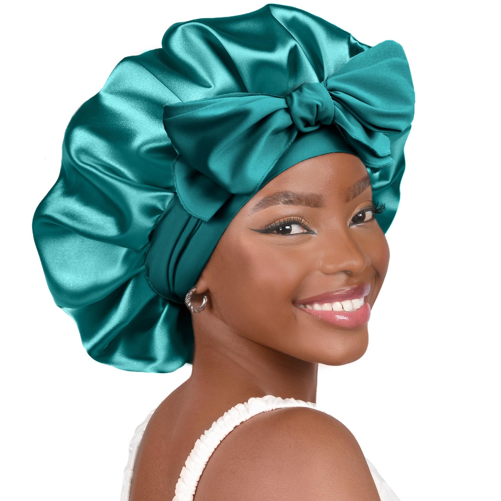 Double Layered Silk Satin Bonnet