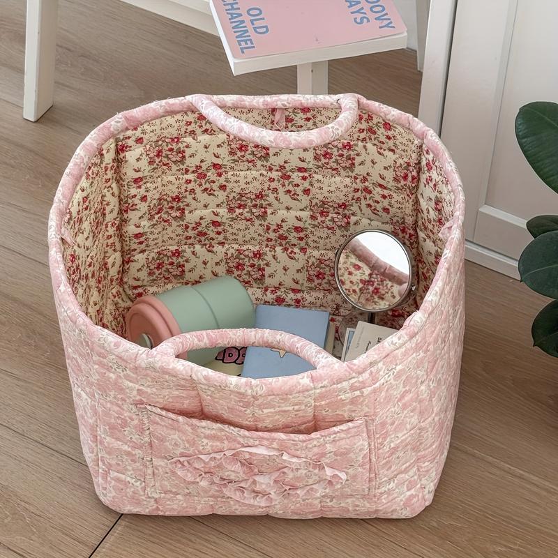 Floral Pattern Foldable Storage Organizer