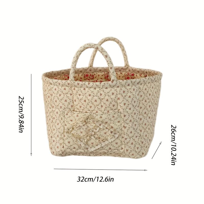 Floral Pattern Foldable Storage Organizer