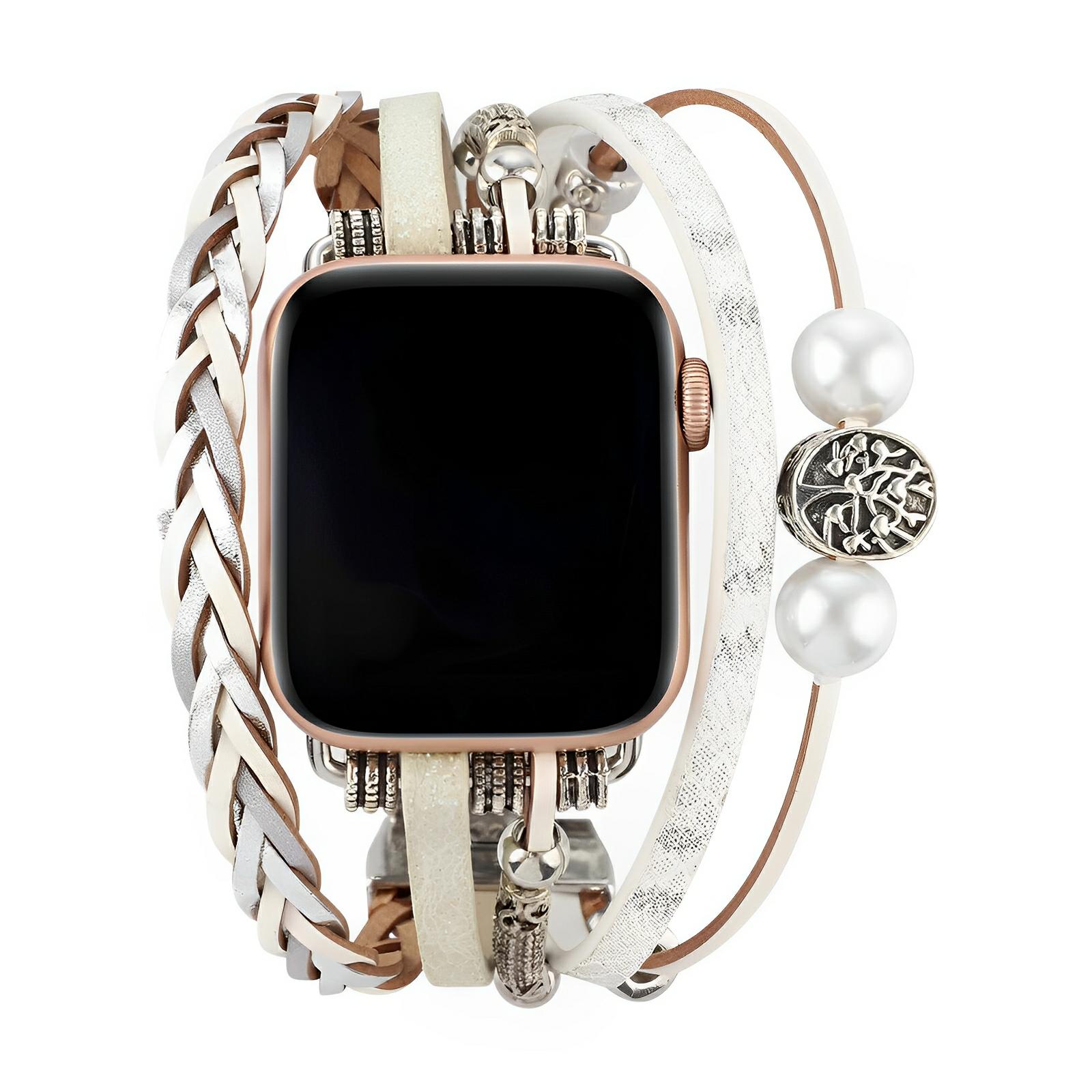 Bracelet de montre connectée, Apple Watch, arbre de vie, pour femme, modèle Ténecia