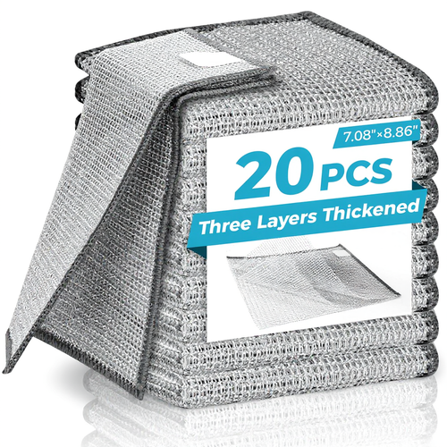 3-Layer Metal Dish Scrubber