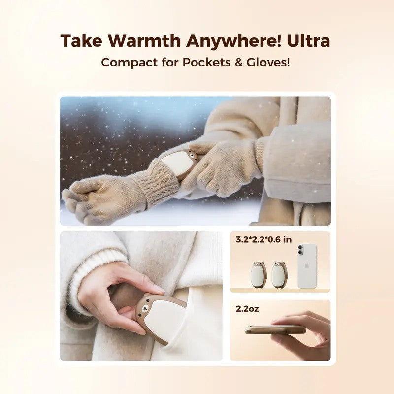 Bear Shaped Rechargeable Hand Warmer
