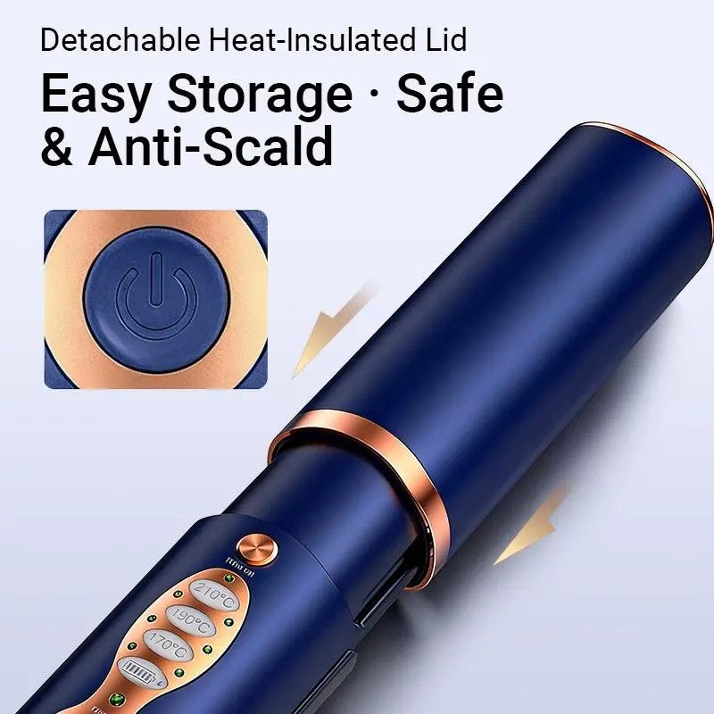 Cordless Titanium 2-in-1 Hair Straightener And Curler
