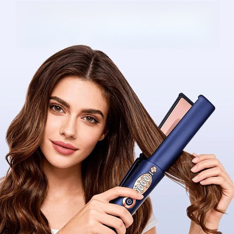 Cordless Titanium 2-in-1 Hair Straightener And Curler