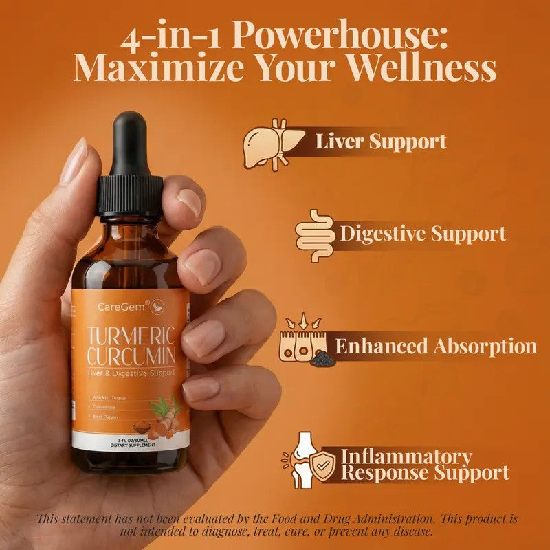 Turmeric Curcumin & Milk Thistle Liquid Drops
