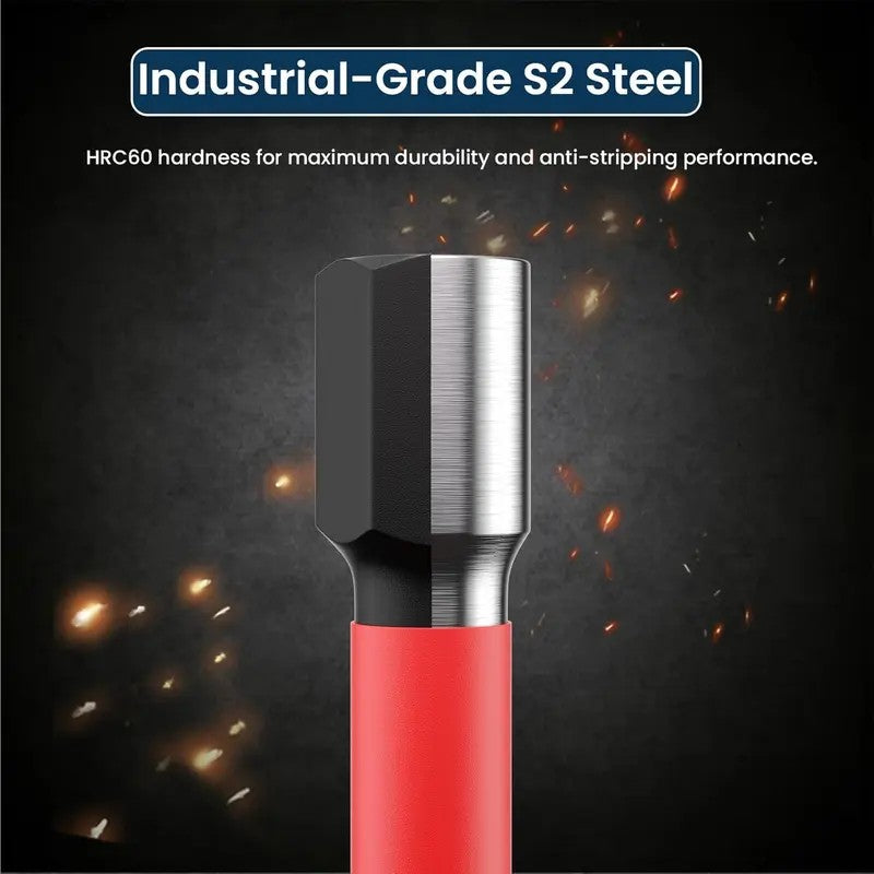 22-Piece S2 Steel Impact Driver Bit Set