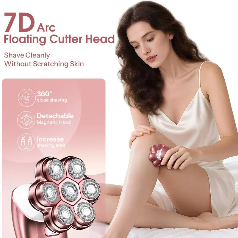 7-Head Electric Body Shaver Grooming Kit