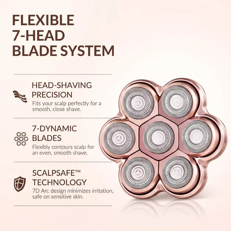 7-Head Electric Body Shaver Grooming Kit
