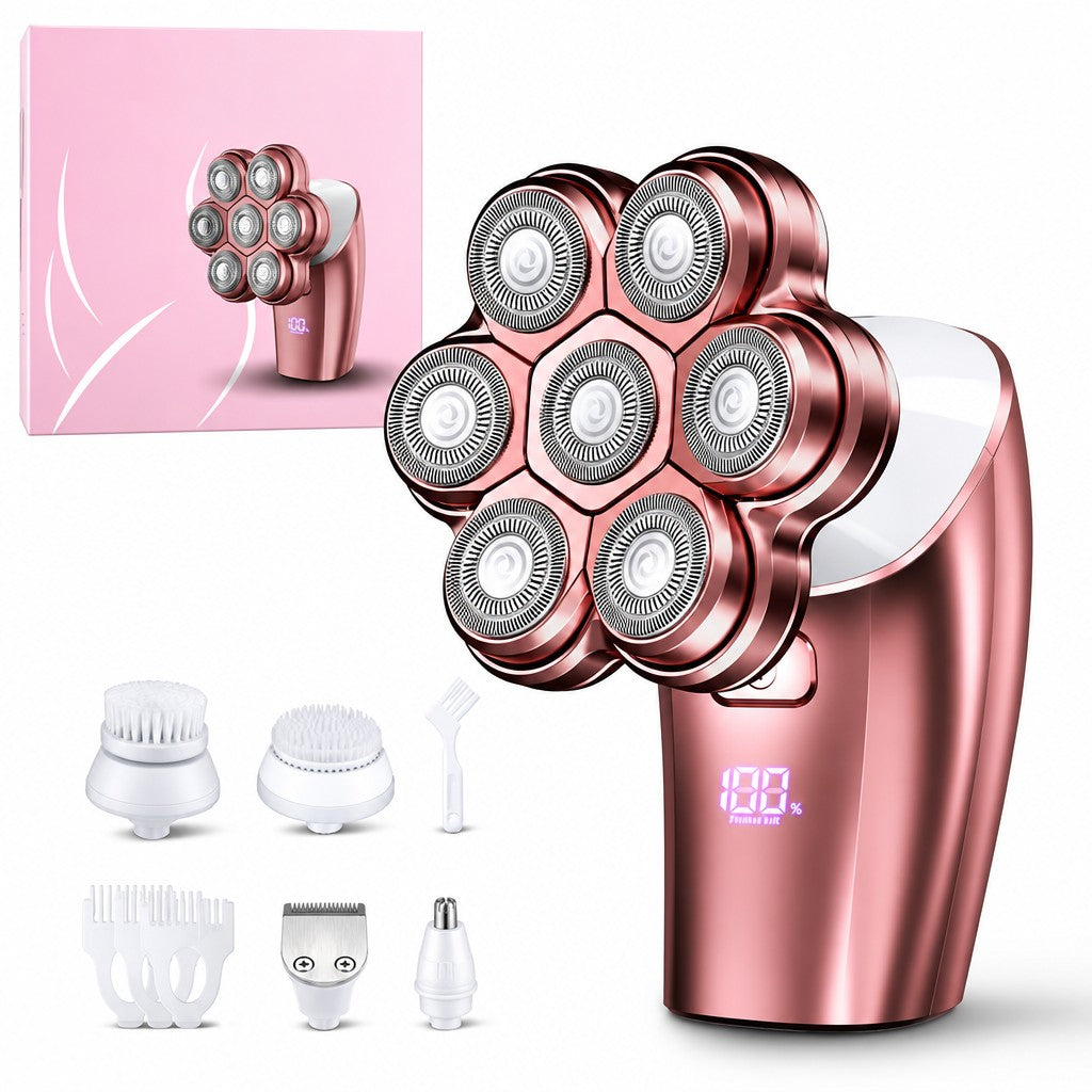 7-Head Electric Body Shaver Grooming Kit