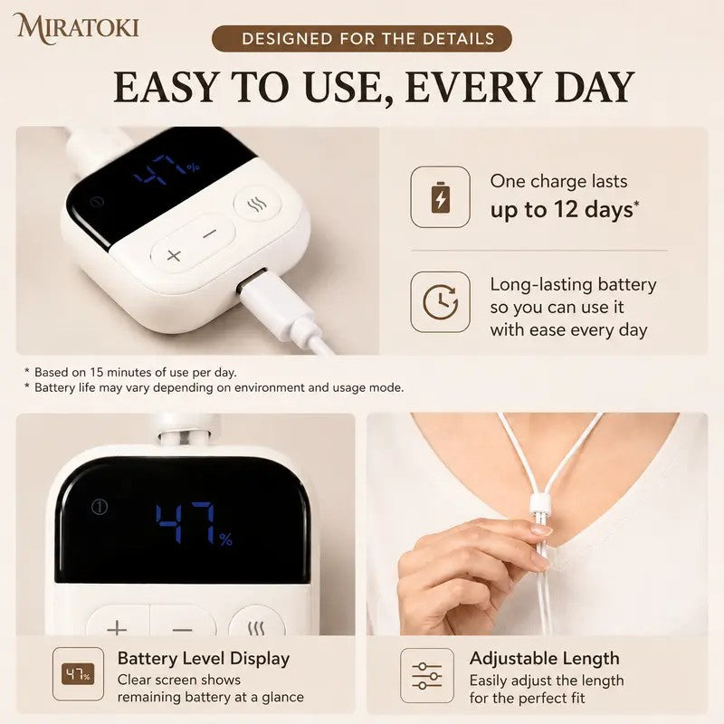 Cordless Heated Neck Massager Pendant