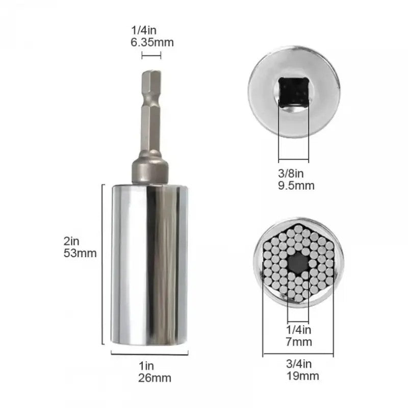 Universal Socket Wrench and Driver Set