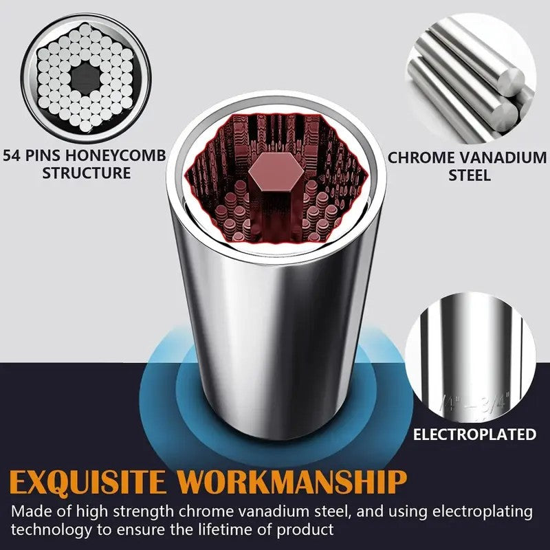 Universal Socket Wrench and Driver Set