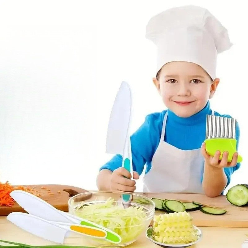 Montessori Plastic Kids Cooking Utensil Set