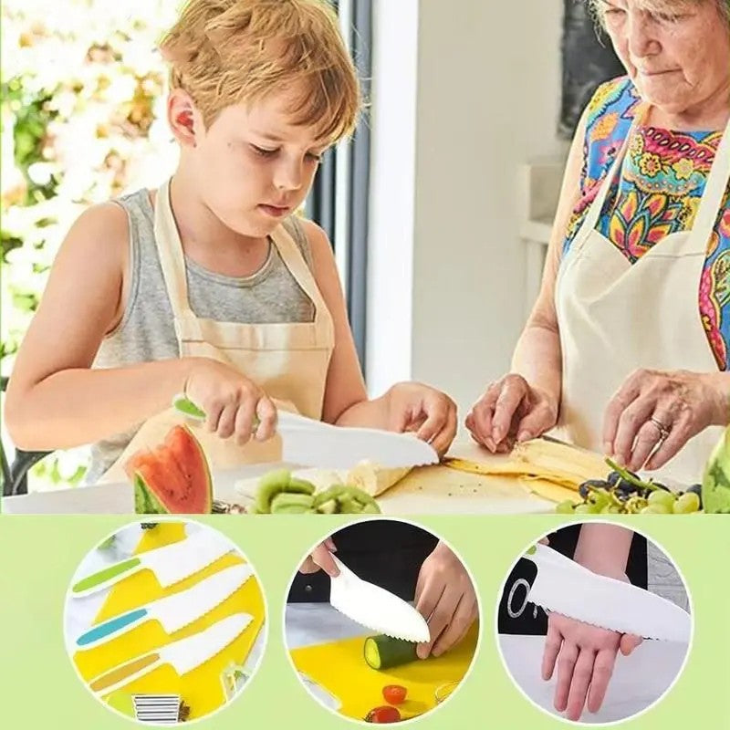 Montessori Plastic Kids Cooking Utensil Set