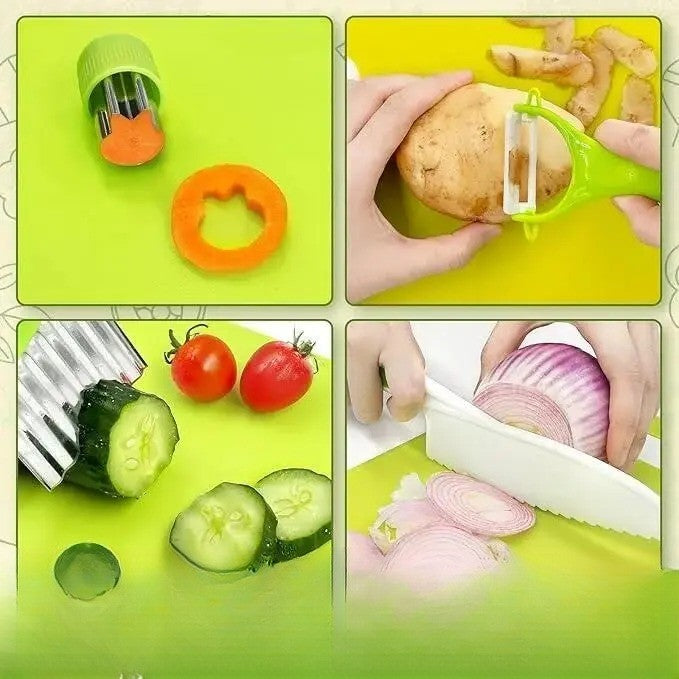 Montessori Plastic Kids Cooking Utensil Set