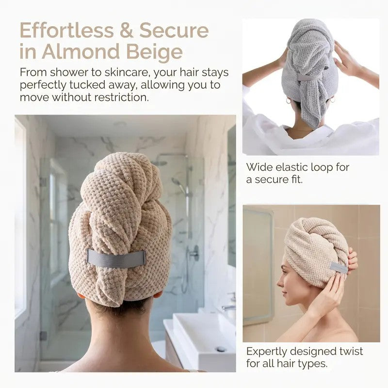 Coral Fleece Hair Towel Wrap