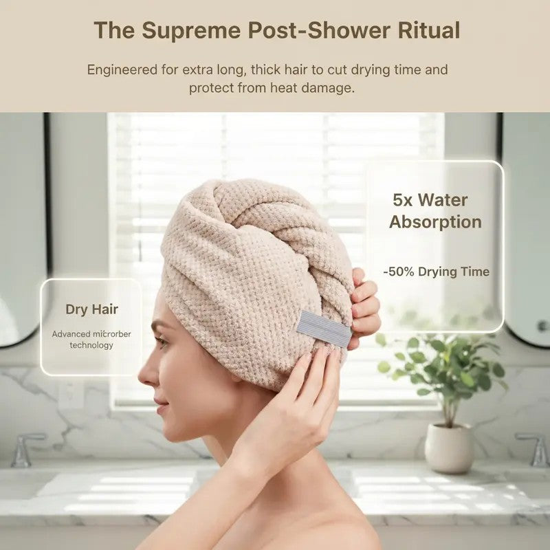 Coral Fleece Hair Towel Wrap