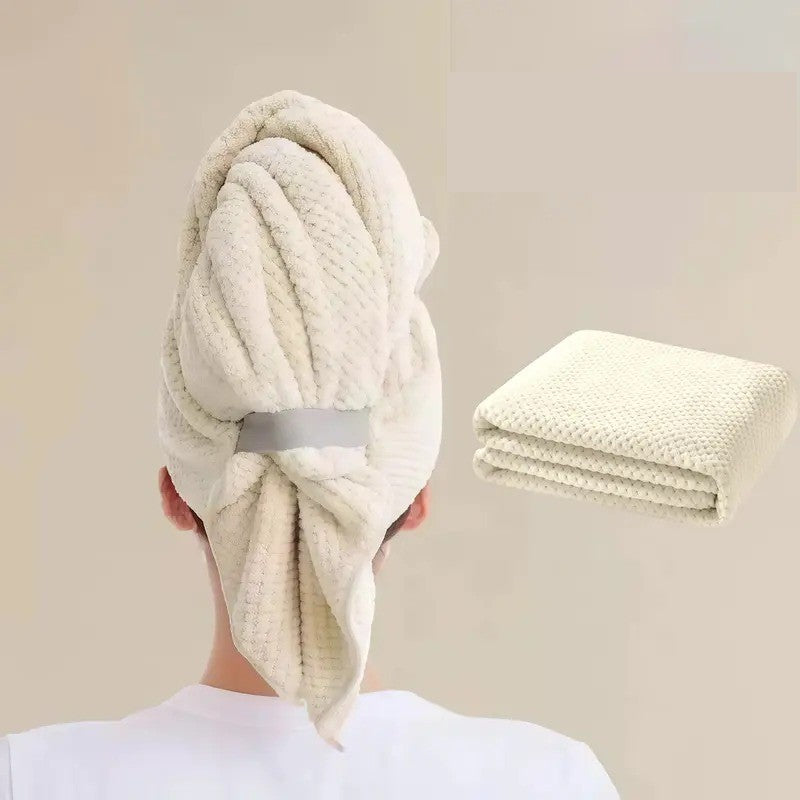 Coral Fleece Hair Towel Wrap