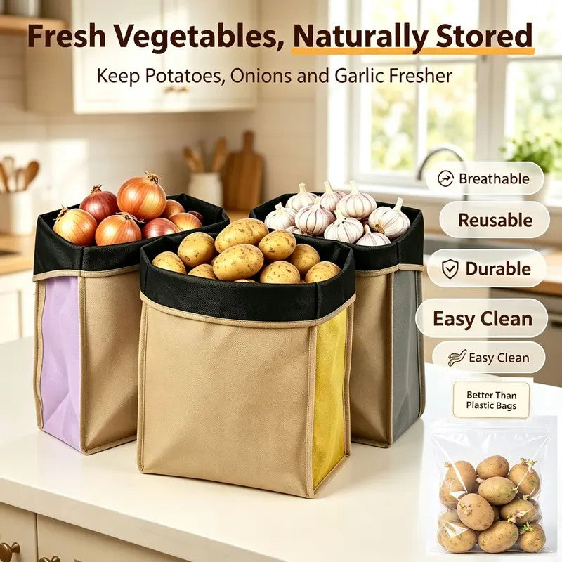 Rectangular Non-Woven Vegetable Storage Bag