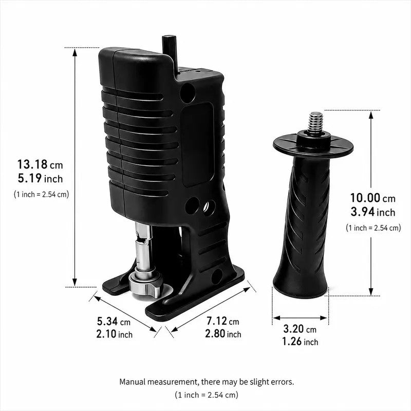 Reciprocating Saw Conversion Kit With 4 Blades